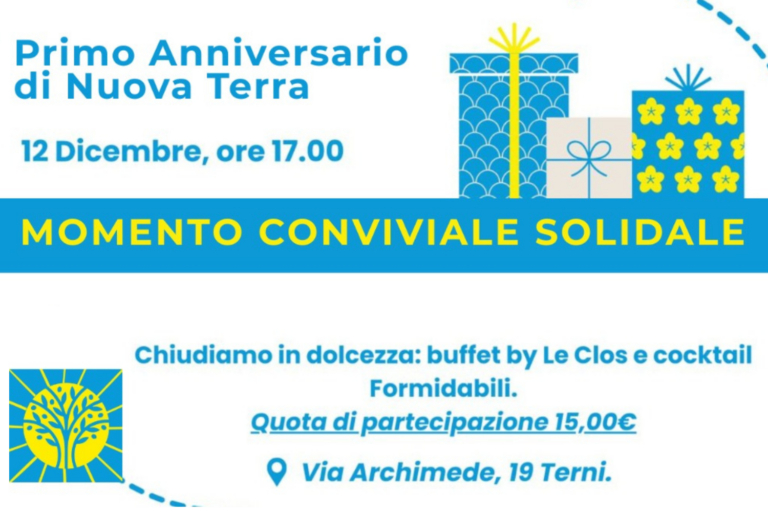 Siete invitati al Primo Anniversario di Nuova Terra APS
